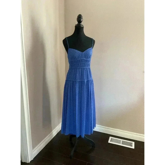 La Mason Talulah Blue Poke-a-Dot Dress - Picture 4 of 5